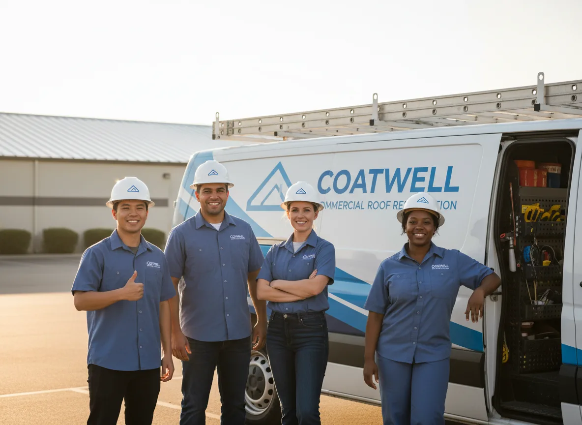 Commercial roof coating company in Roland, IA