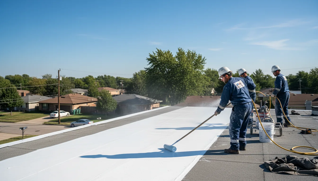 Commercial roof coating in Roland, IA near me